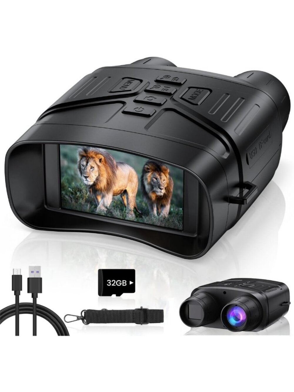 4K Night Vision Binoculars for Adults - High-Performance Goggles for Hunting